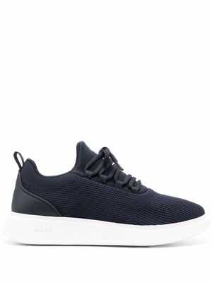 BOSS low-top knitted sneakers - Blue