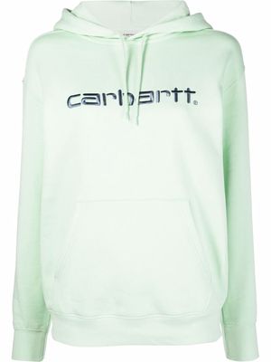 Carhartt WIP embroidered-logo pullover hoodie - Green