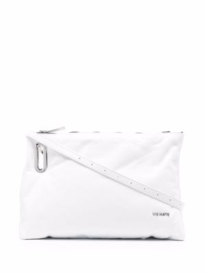 Vic Matie Katrin leather clutch bag - White