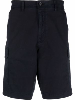 BOSS cotton-blend cargo shorts - Blue