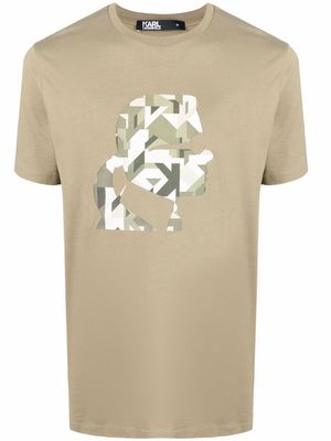 Karl Lagerfeld logo crew-neck T-shirt - Green