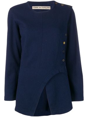 Comme Des Garçons Pre-Owned 1980's asymmetric blouse - Blue