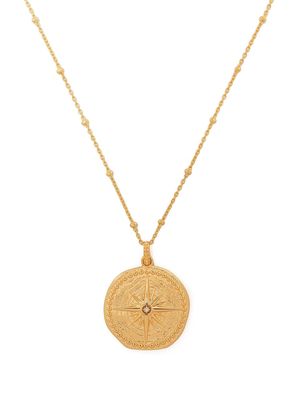 DOWER AND HALL True North gold-plated necklace