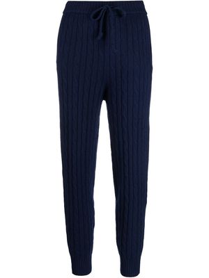 Polo Ralph Lauren cable-knit skinny trousers - Blue