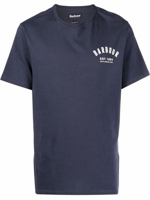 Barbour chest logo-print T-shirt - Blue