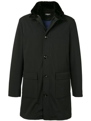 Kiton elbow patch coat - Black
