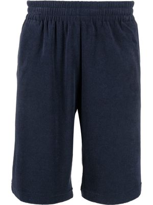 ASPESI elasticated cotton shorts - Blue