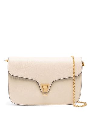 Coccinelle leather crossbody bag - Neutrals
