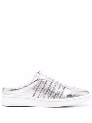 Dsquared2 metallic-effect slip-on sneakers - Grey