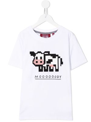 Mostly Heard Rarely Seen 8-Bit Mini Moody 8-Bit appliqué T-shirt - White