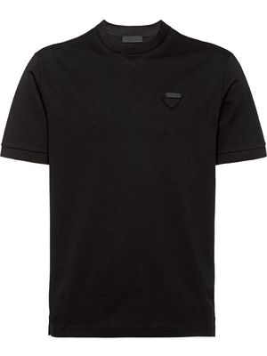 Prada slim fit piqué T-shirt - Black