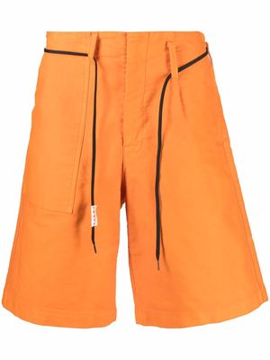 Marni knee-length cotton shorts - Orange