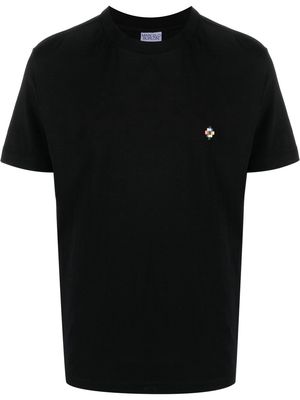 Marcelo Burlon County of Milan embroidered logo organic cotton T-shirt - Black