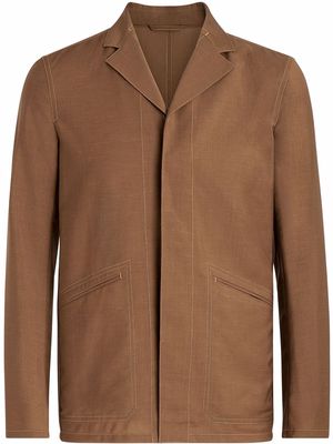 Zegna single-breasted jacket - Brown