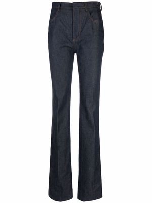 Saint Laurent high-waisted bootcut jeans - Blue