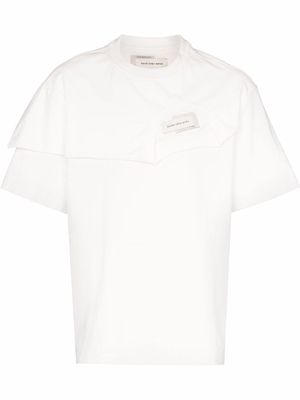 Feng Chen Wang double-layer cotton T-shirt - White