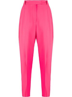 Alexander McQueen high-waisted wool trousers - Pink