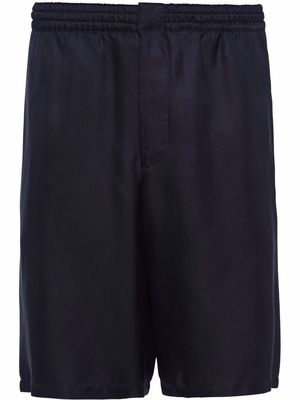 Prada side stripe Bermuda shorts - Blue