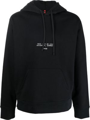 OAMC logo-print detail hoodie - Black