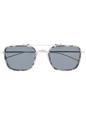 Thom Browne Eyewear rectangular-frame sunglasses - Silver