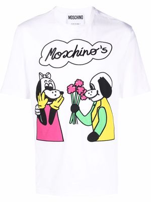 Moschino graphic-print short-sleeved T-shirt - White