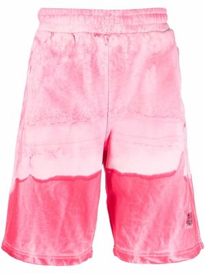 Kenzo tie dye-print track shorts - Pink