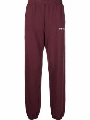 Sporty & Rich embroidered-logo track pants - Purple