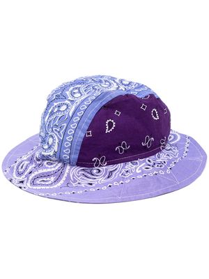Arizona Love bandana-print cotton bucket hat - Purple