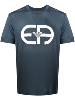 Emporio Armani EA logo-print T-shirt - Blue