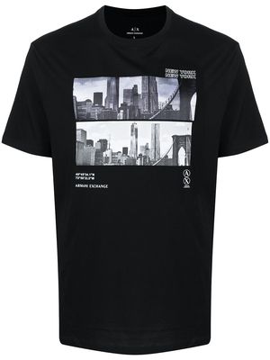 Armani Exchange photo-print T-shirt - Black