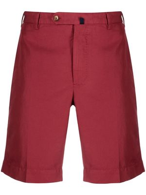 Incotex knee-length chino shorts - Red