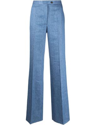 Giuliva Heritage high-waisted flared trousers - Blue