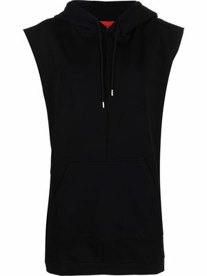 A BETTER MISTAKE Disobedience hooded jersey dress - Black