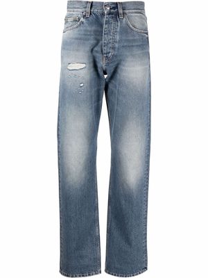 Sunflower distressed straight-leg jeans - Blue