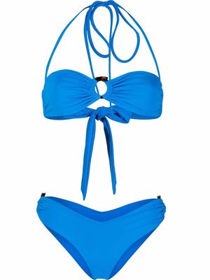 Giuseppe Di Morabito ring-embellished bikini set - Blue