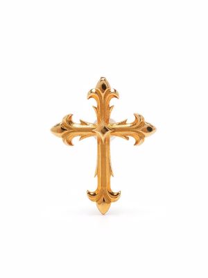 Emanuele Bicocchi Gold Fleury Cross Stud earring