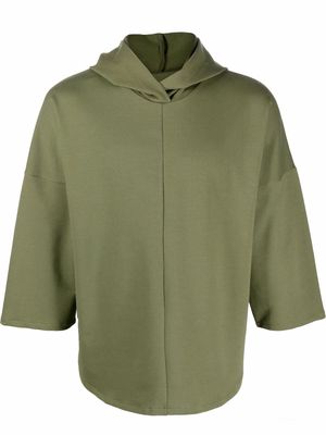 Alchemy short-sleeve oversized hoodie - Green