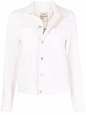 Zadig&Voltaire Kiomy denim jacket - White