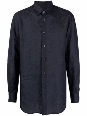 Brioni button-down fitted shirt - Blue
