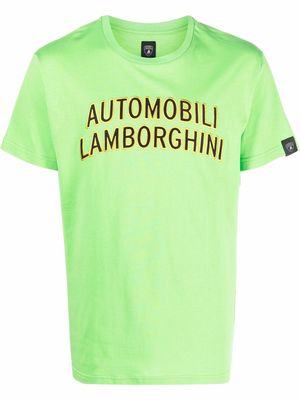 Automobili Lamborghini embroidered logo T-shirt - Green