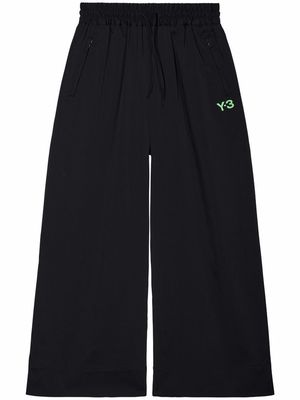 Y-3 wide leg drawstring trousers - Black