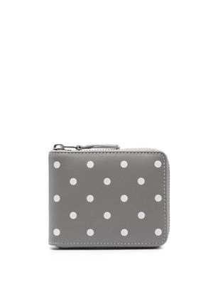 Comme Des Garçons Wallet polka-dot leather wallet - Grey