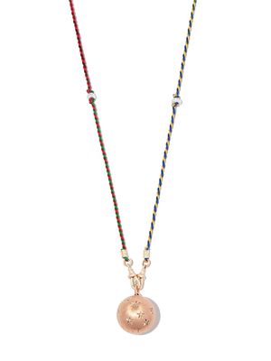 Marie Lichtenberg 18kt rose gold Heartbeat pearl and diamond necklace - Pink