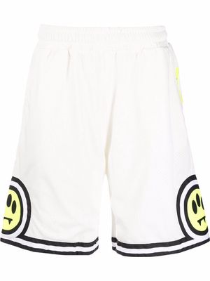 BARROW smile-print track shorts - Neutrals