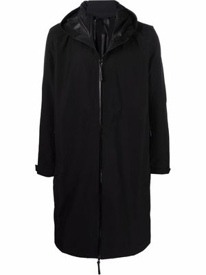 11 By Boris Bidjan Saberi hooded parka coat - Black