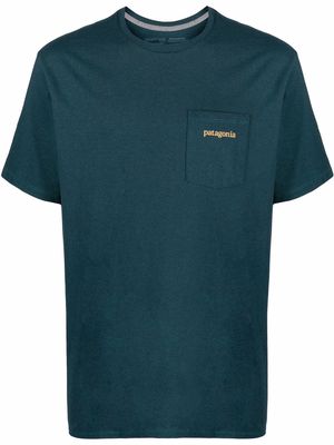 Patagonia patch-pocket cotton T-shirt - Green