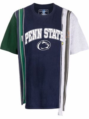 Needles Penn State layered-effect T-shirt - Blue