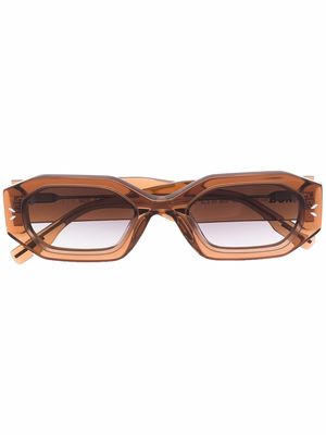 MCQ octagonal slim sunglasses - Brown