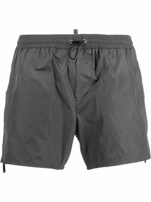Dsquared2 Beachwear zippered drawstring swim shorts - Green