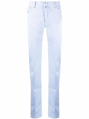 Kiton mid-rise tailored trousers - Blue